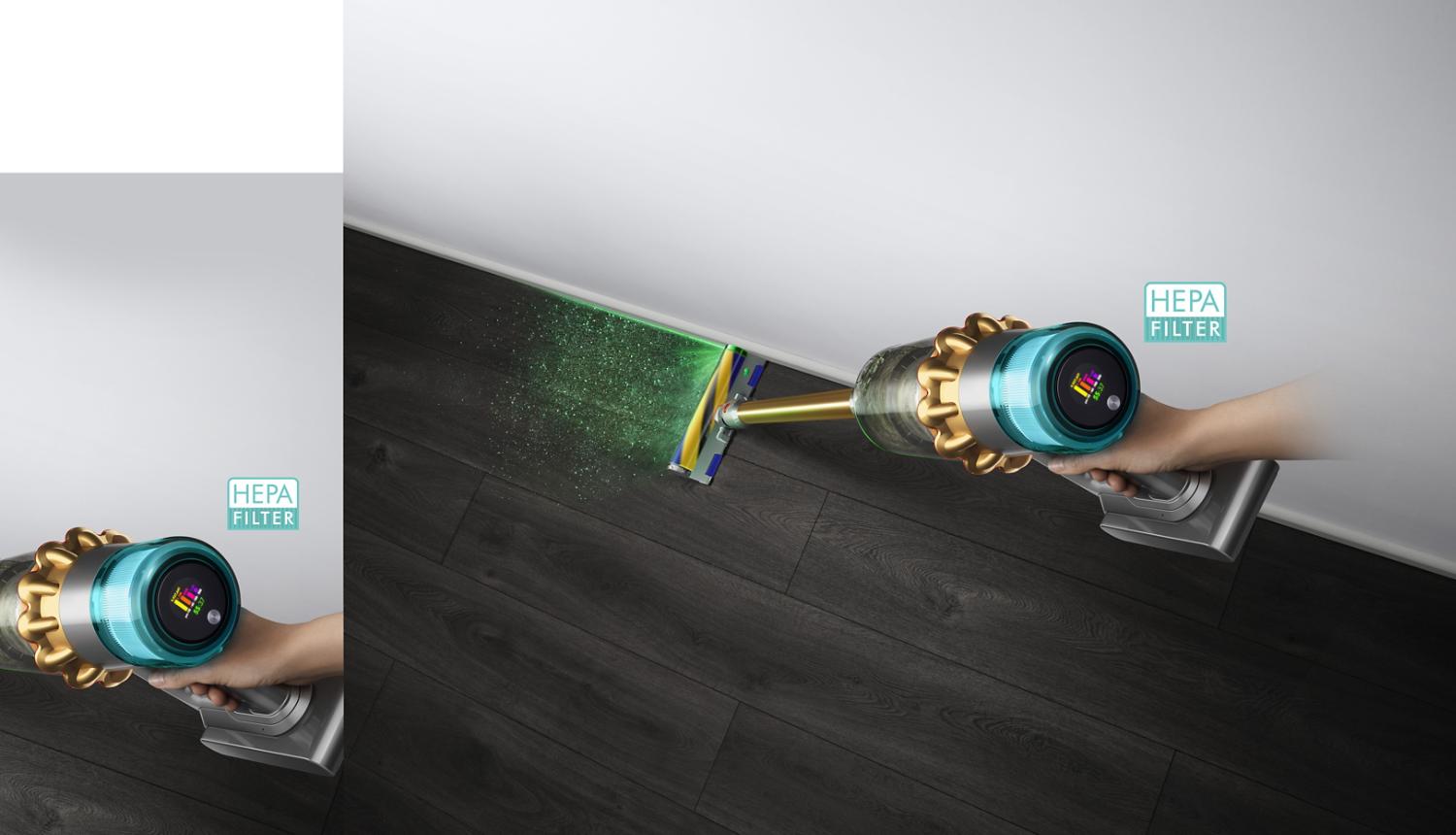 Dyson V15 Detect Complete Extra mit Slim Fluffy Laser Bodenduese